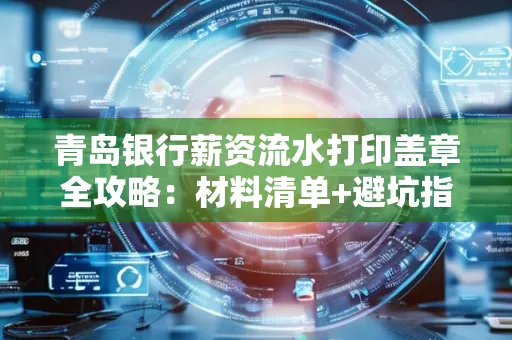 青岛银行薪资流水打印盖章全攻略：材料清单+避坑指南