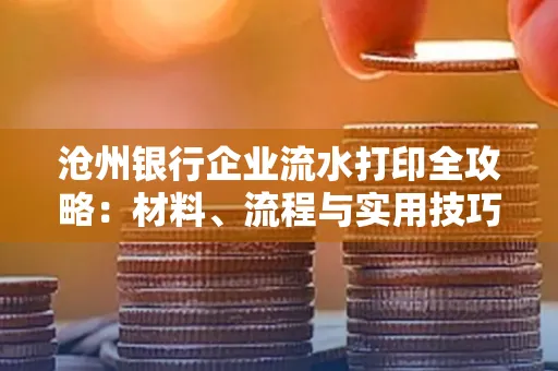 沧州银行企业流水打印全攻略:材料、流程与实用技巧