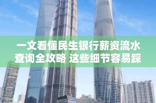 一文看懂民生银行薪资流水查询全攻略 这些细节容易踩雷