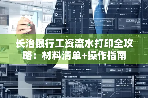 长治银行工资流水打印全攻略:材料清单+操作指南