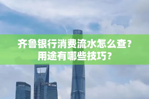 齐鲁银行消费流水怎么查?用途有哪些技巧?