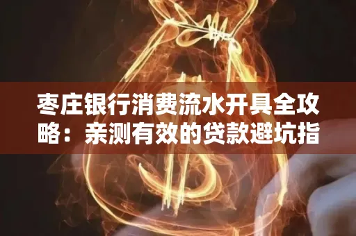枣庄银行消费流水开具全攻略：亲测有效的贷款避坑指南