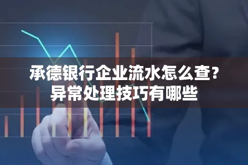 承德银行企业流水怎么查?异常处理技巧有哪些
