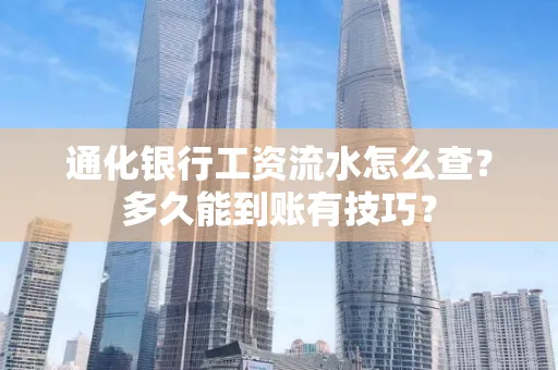 通化银行工资流水怎么查?多久能到账有技巧?