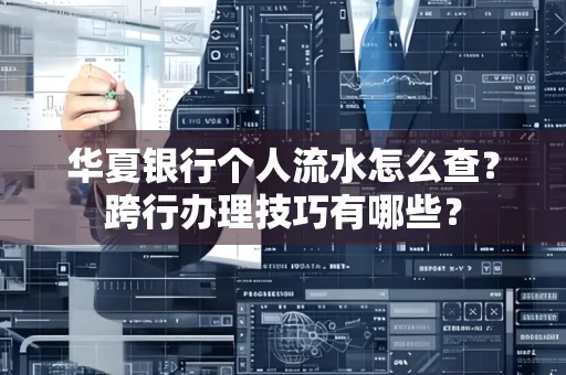 华夏银行个人流水怎么查?跨行办理技巧有哪些?