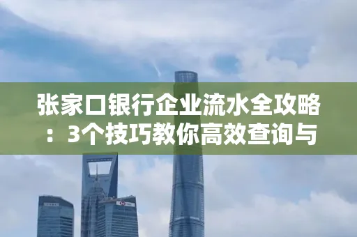 张家口银行企业流水全攻略:3个技巧教你高效查询与风险规避