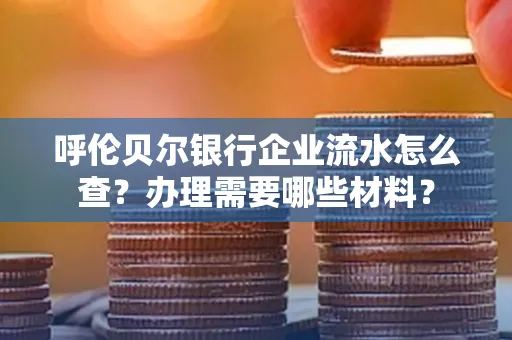 呼伦贝尔银行企业流水怎么查?办理需要哪些材料?
