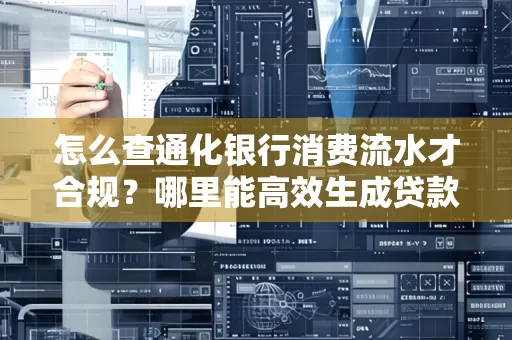 怎么查通化银行消费流水才合规?哪里能高效生成贷款所需明细?