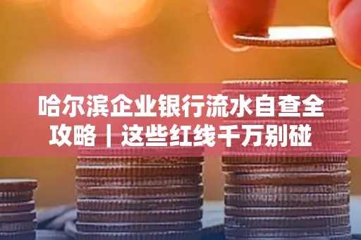 哈尔滨企业银行流水自查全攻略|这些红线千万别碰
