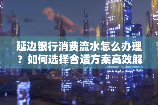 延边银行消费流水怎么办理?如何选择合适方案高效解决?