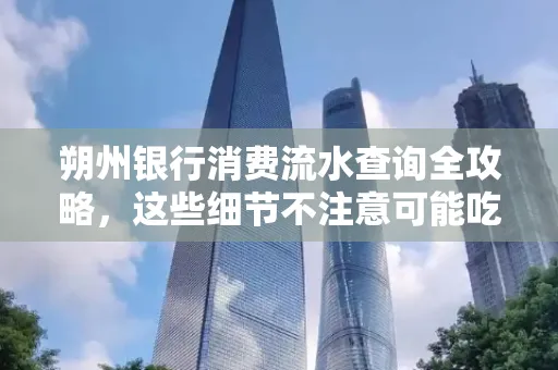 朔州银行消费流水查询全攻略,这些细节不注意可能吃大亏