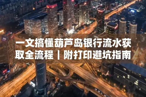 一文搞懂葫芦岛银行流水获取全流程|附打印避坑指南