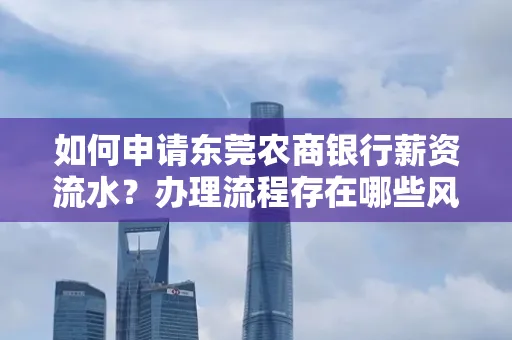 如何申请东莞农商银行薪资流水?办理流程存在哪些风险?