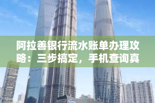 阿拉善银行流水账单办理攻略:三步搞定,手机查询真方便