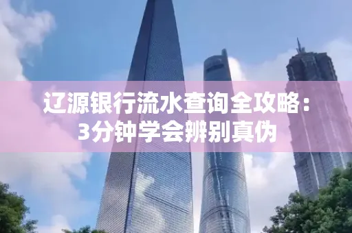 辽源银行流水查询全攻略:3分钟学会辨别真伪