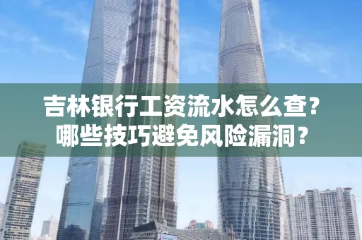 吉林银行工资流水怎么查?哪些技巧避免风险漏洞?