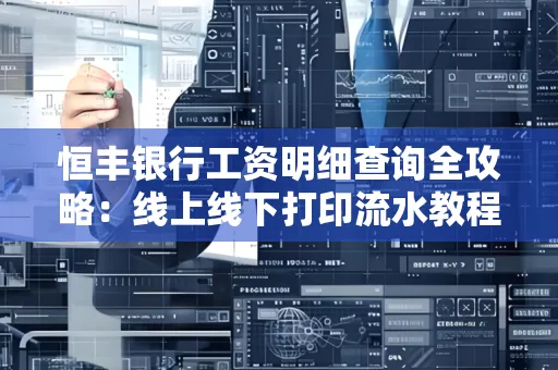 恒丰银行工资明细查询全攻略:线上线下打印流水教程